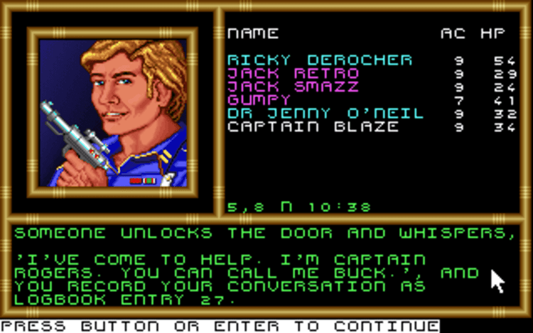 Gameplay screen of Buck Rogers: Countdown to Doomsday (1/8) Gameplay screen of Buck Rogers: Countdown to Doomsday (1/8)