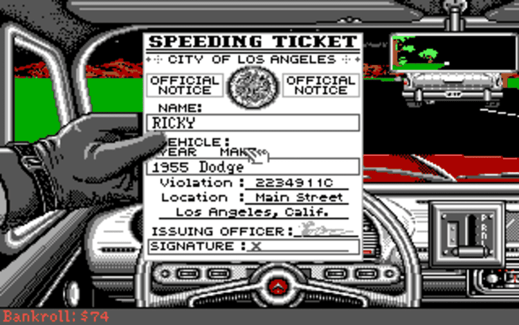 Gameplay screen of Street Rod (8/8) Gameplay screen of Street Rod (8/8)