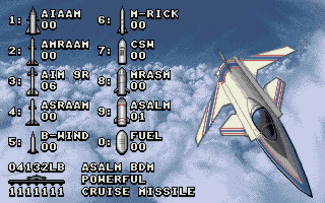 Gameplay screen of F29 Retaliator (7/8) Gameplay screen of F29 Retaliator (7/8)