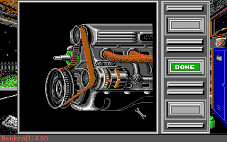 Gameplay screen of Street Rod 2: The Next Generation (7/8) Gameplay screen of Street Rod 2: The Next Generation (7/8)