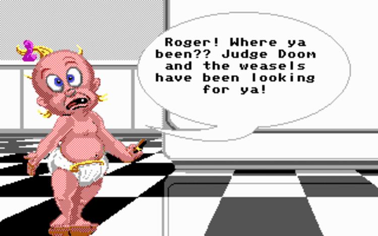 Gameplay screen of Who Framed Roger Rabbit (2/8) Gameplay screen of Who Framed Roger Rabbit (2/8)