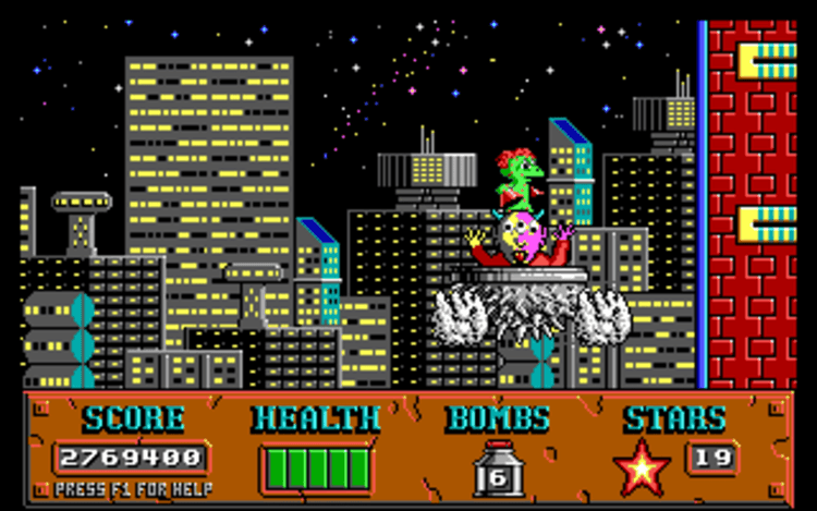 Gameplay screen of Cosmo's Cosmic Adventure (8/8) Gameplay screen of Cosmo's Cosmic Adventure (8/8)