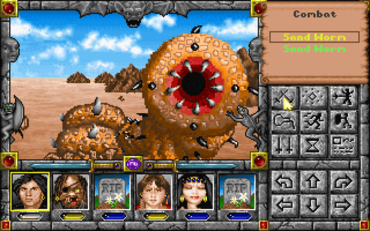 Gameplay screen of Might and Magic: Clouds of Xeen (6/8) Gameplay screen of Might and Magic: Clouds of Xeen (6/8)