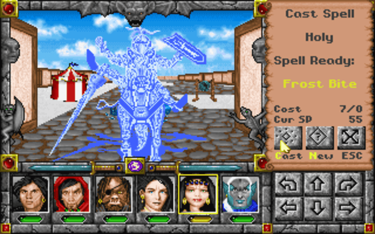 Gameplay screen of Might and Magic: Clouds of Xeen (1/8) Gameplay screen of Might and Magic: Clouds of Xeen (1/8)