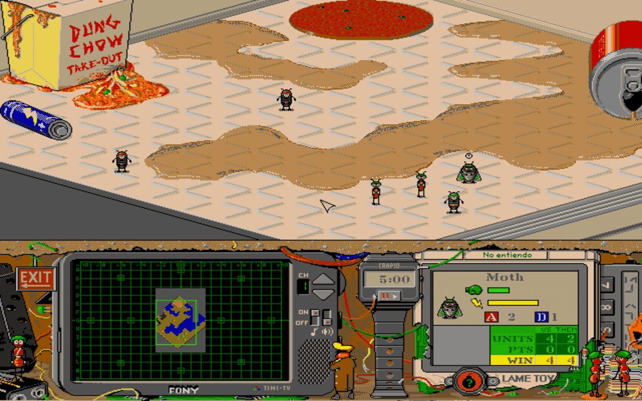 Gameplay screen of Battle Bugs (8/8) Gameplay screen of Battle Bugs (8/8)