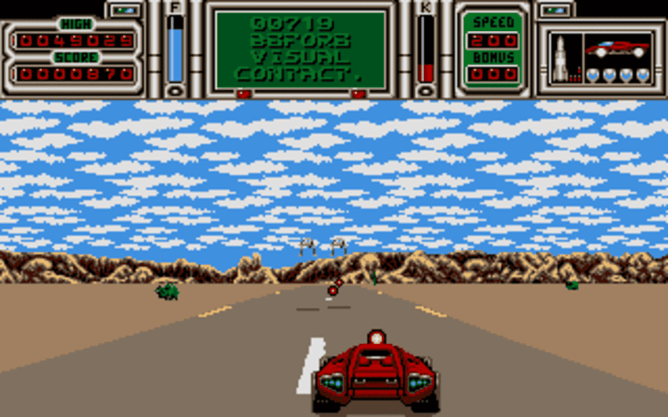 Gameplay screen of Fire & Forget II (2/8) Gameplay screen of Fire & Forget II (2/8)