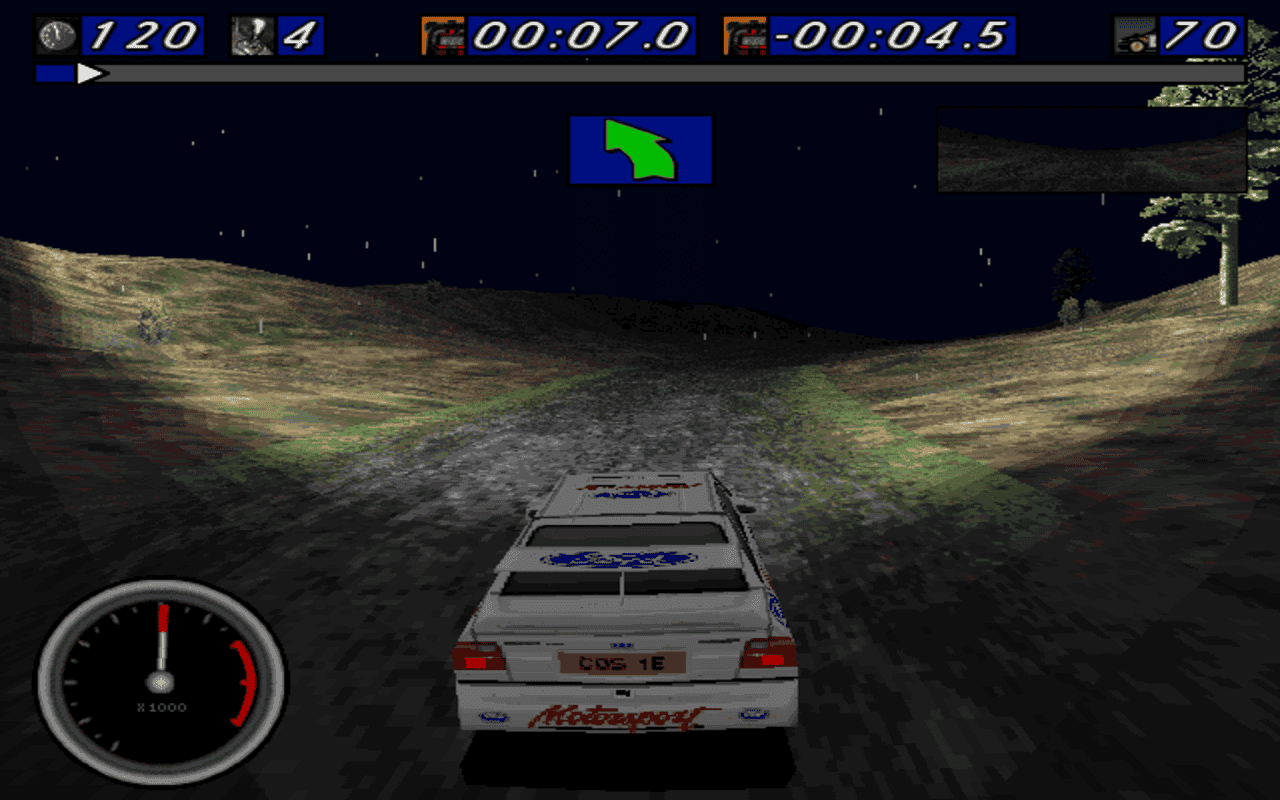Gameplay screen of Rally Championship: International Off-Road Racing (7/8) Gameplay screen of Rally Championship: International Off-Road Racing (7/8)