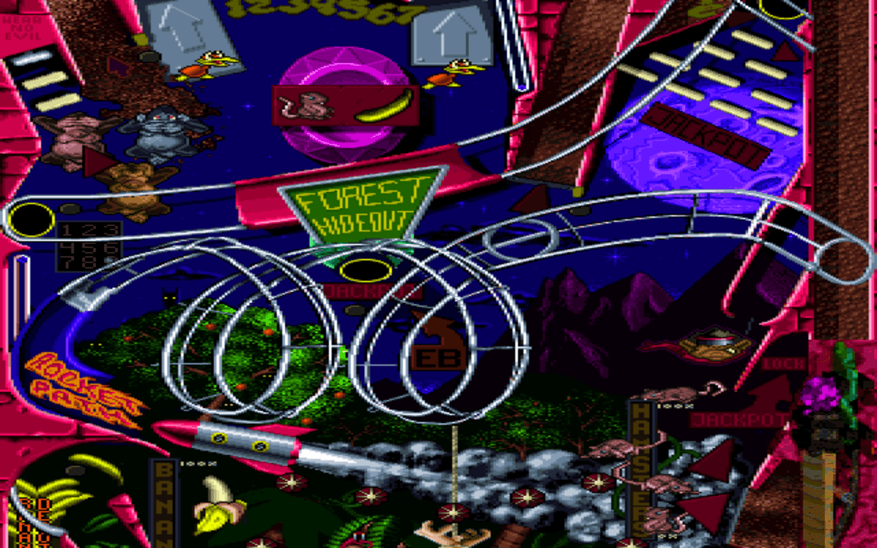 Gameplay screen of Extreme Pinball (3/8) Gameplay screen of Extreme Pinball (3/8)