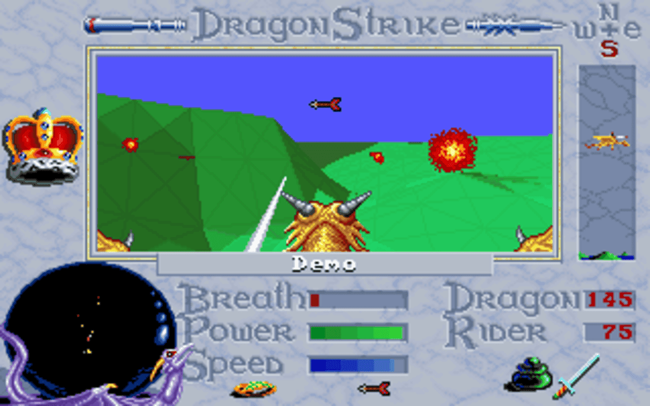 Gameplay screen of DragonStrike (1/8) Gameplay screen of DragonStrike (1/8)