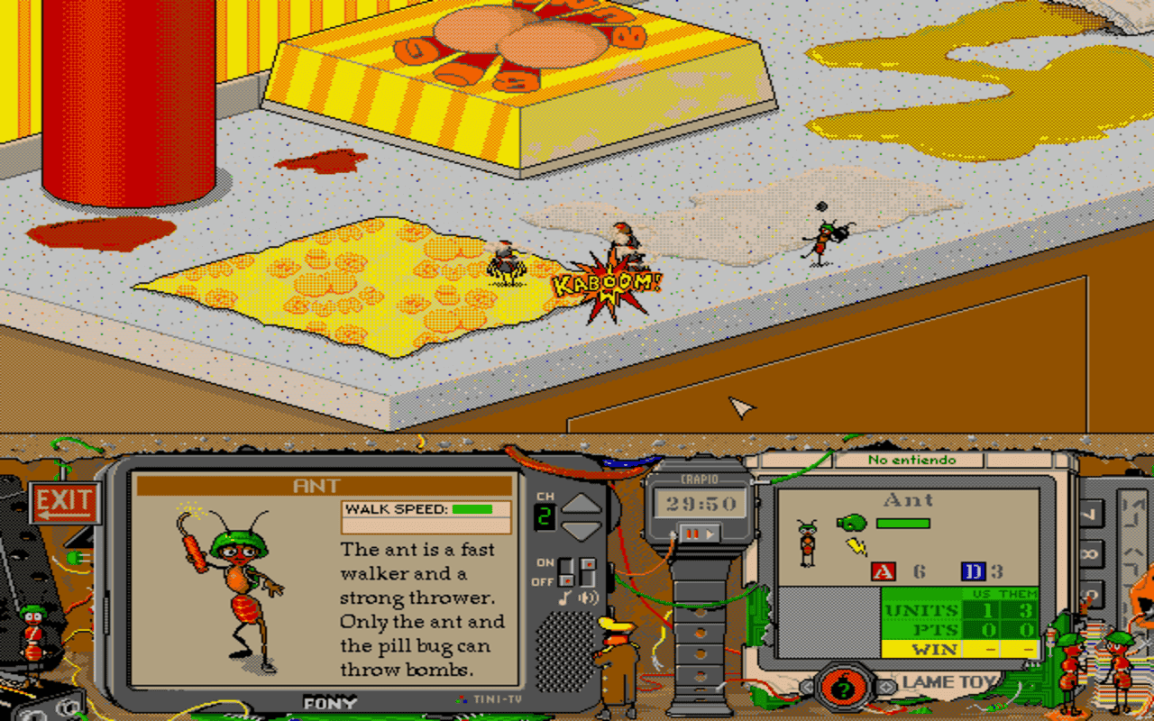 Gameplay screen of Battle Bugs (3/8) Gameplay screen of Battle Bugs (3/8)