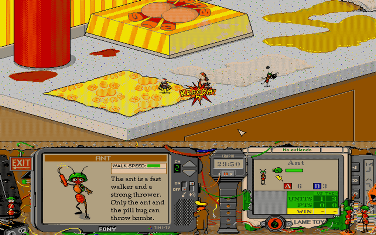 Gameplay screen of Battle Bugs (3/8) Gameplay screen of Battle Bugs (3/8)