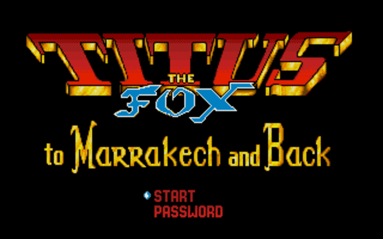 Gameplay screen of Titus the Fox: To Marrakech and Back (1/8) Gameplay screen of Titus the Fox: To Marrakech and Back (1/8)