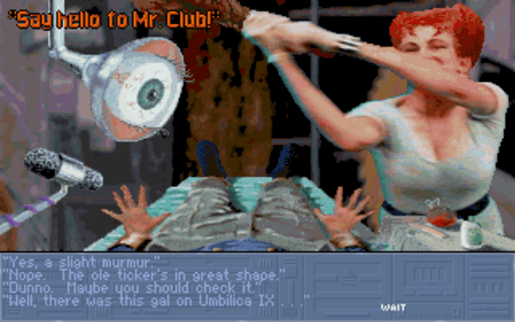 Gameplay screen of Rex Nebular and the Cosmic Gender Bender (3/8) Gameplay screen of Rex Nebular and the Cosmic Gender Bender (3/8)