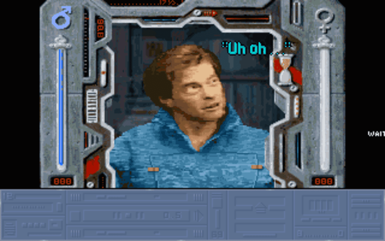 Gameplay screen of Rex Nebular and the Cosmic Gender Bender (5/8) Gameplay screen of Rex Nebular and the Cosmic Gender Bender (5/8)