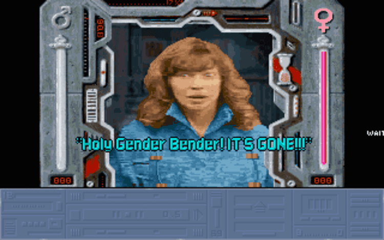 Gameplay screen of Rex Nebular and the Cosmic Gender Bender (6/8) Gameplay screen of Rex Nebular and the Cosmic Gender Bender (6/8)