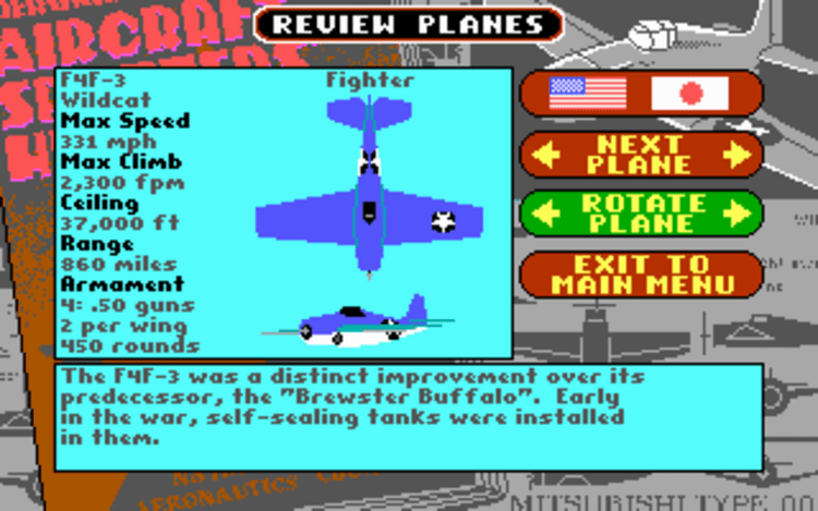 Gameplay screen of Battlehawks 1942 (4/8) Gameplay screen of Battlehawks 1942 (4/8)