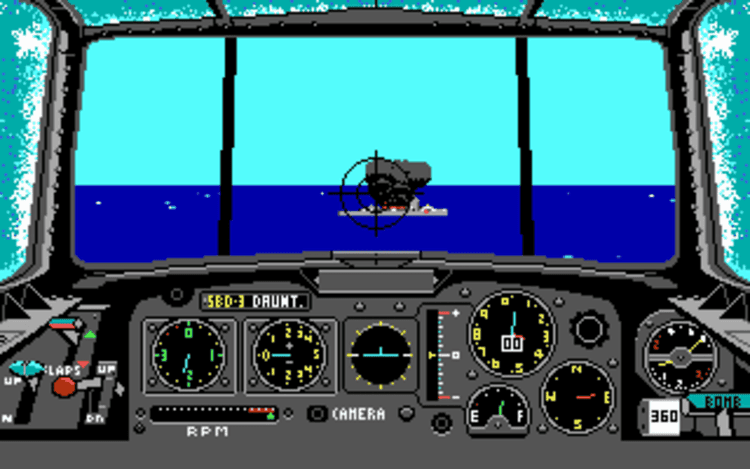 Gameplay screen of Battlehawks 1942 (3/8) Gameplay screen of Battlehawks 1942 (3/8)