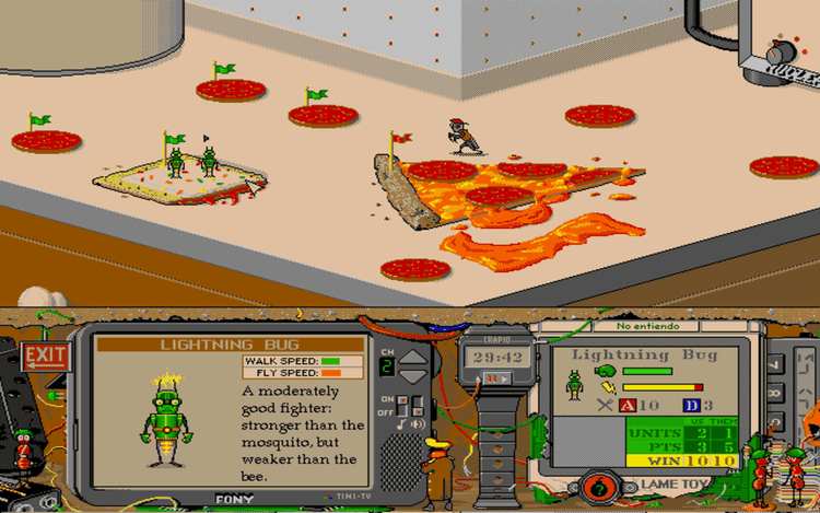 Gameplay screen of Battle Bugs (2/8) Gameplay screen of Battle Bugs (2/8)