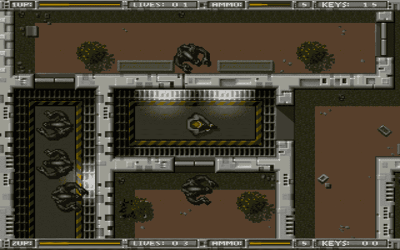 Gameplay screen of Alien Breed: Tower Assault (1/8) Gameplay screen of Alien Breed: Tower Assault (1/8)
