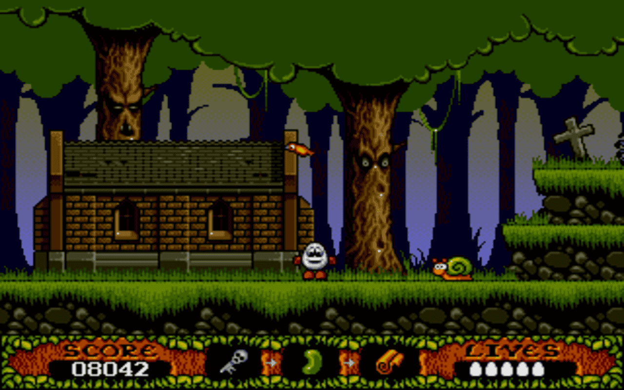 Gameplay screen of The Fantastic Adventures of Dizzy (5/8) Gameplay screen of The Fantastic Adventures of Dizzy (5/8)