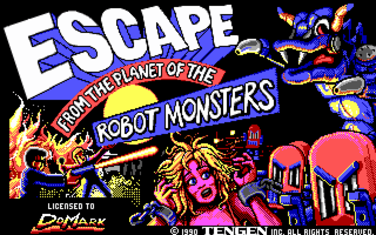 Gameplay screen of Escape from the Planet of the Robot Monsters (1/8) Gameplay screen of Escape from the Planet of the Robot Monsters (1/8)