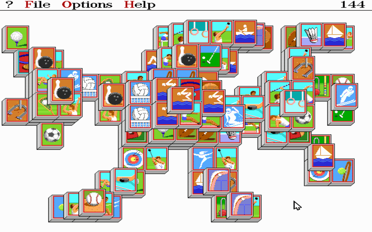 Gameplay screen of Shanghai II: Dragon's Eye (4/8) Gameplay screen of Shanghai II: Dragon's Eye (4/8)