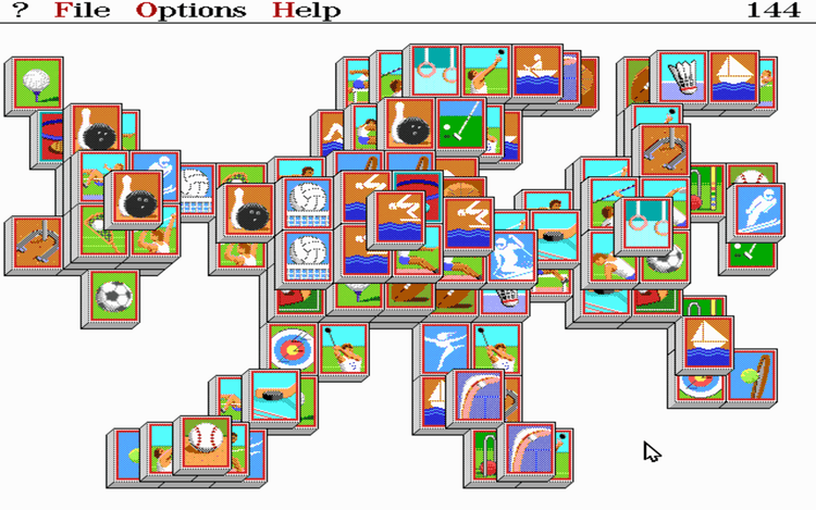 Gameplay screen of Shanghai II: Dragon's Eye (4/8) Gameplay screen of Shanghai II: Dragon's Eye (4/8)