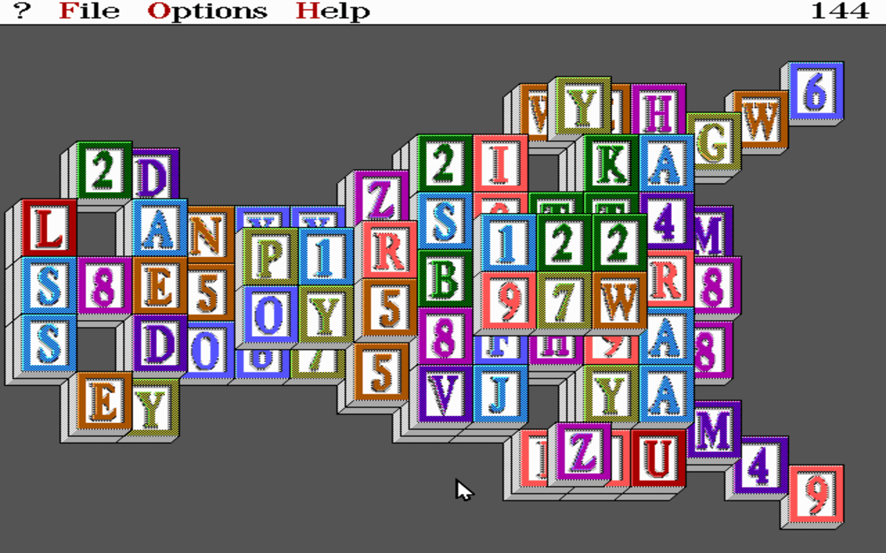 Gameplay screen of Shanghai II: Dragon's Eye (7/8) Gameplay screen of Shanghai II: Dragon's Eye (7/8)