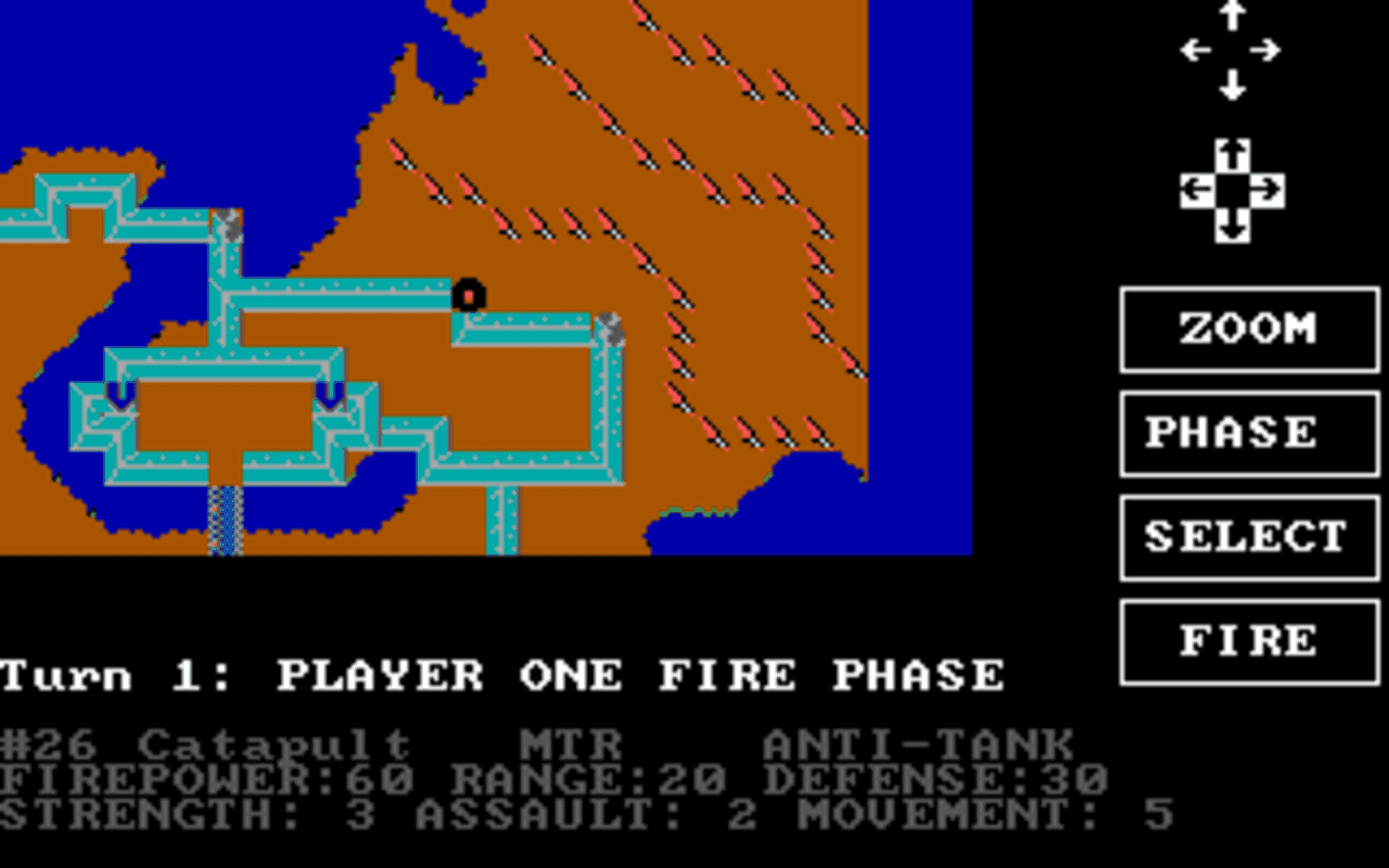 Gameplay screen of Wargame Construction Set (1/8) Gameplay screen of Wargame Construction Set (1/8)