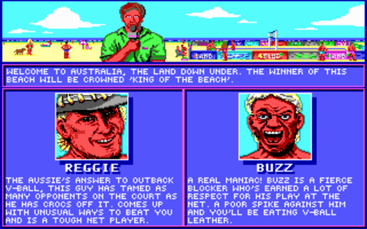 Gameplay screen of Kings of the Beach (2/8) Gameplay screen of Kings of the Beach (2/8)