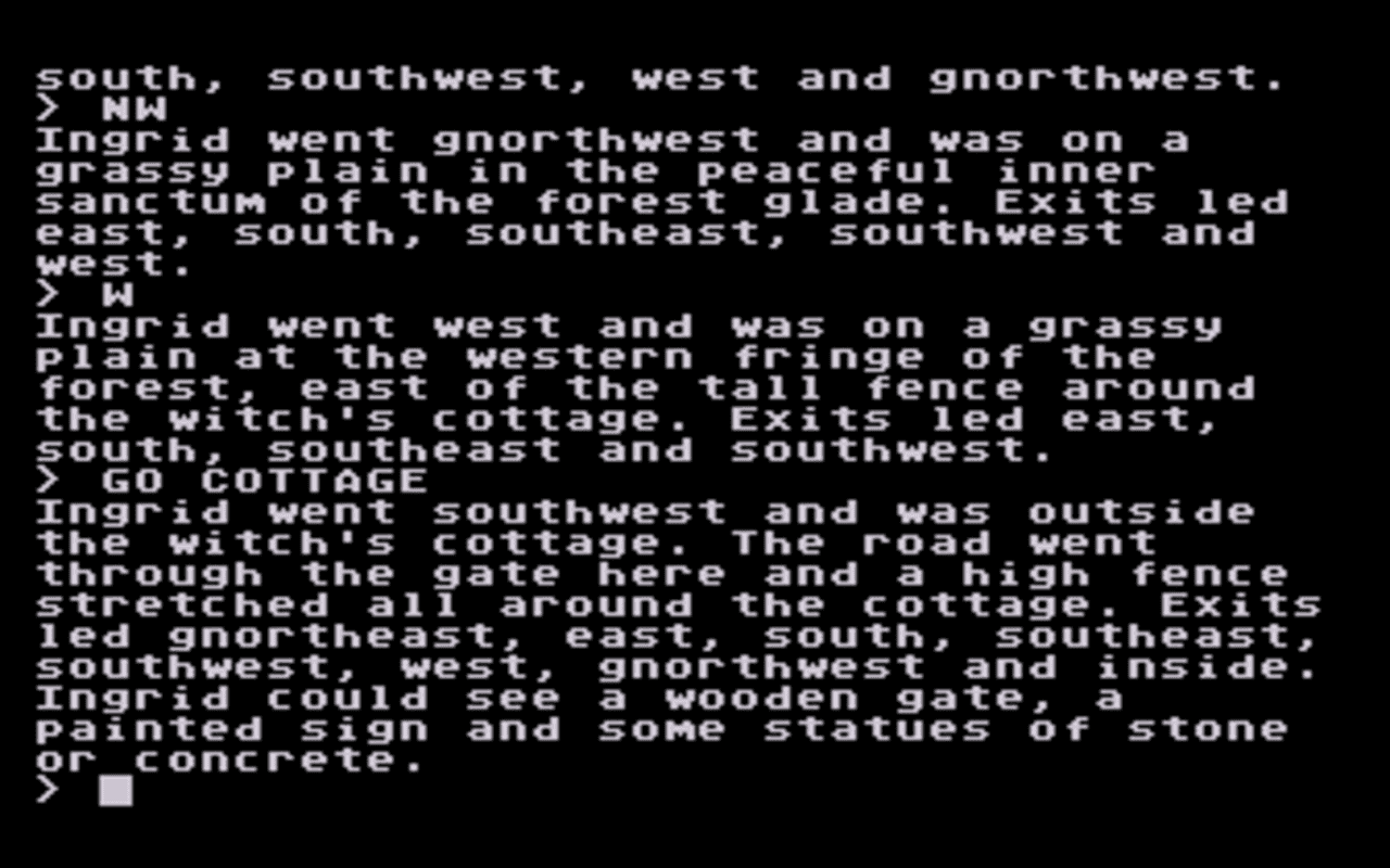 Gameplay screen of Gnome Ranger (4/4) Gameplay screen of Gnome Ranger (4/4)