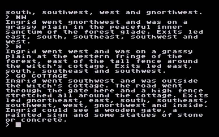 Gameplay screen of Gnome Ranger (4/4) Gameplay screen of Gnome Ranger (4/4)