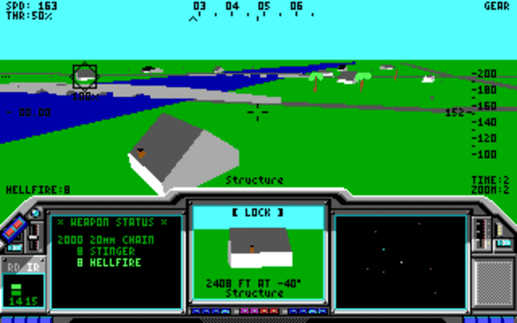 Gameplay screen of LHX: Attack Chopper (6/8) Gameplay screen of LHX: Attack Chopper (6/8)