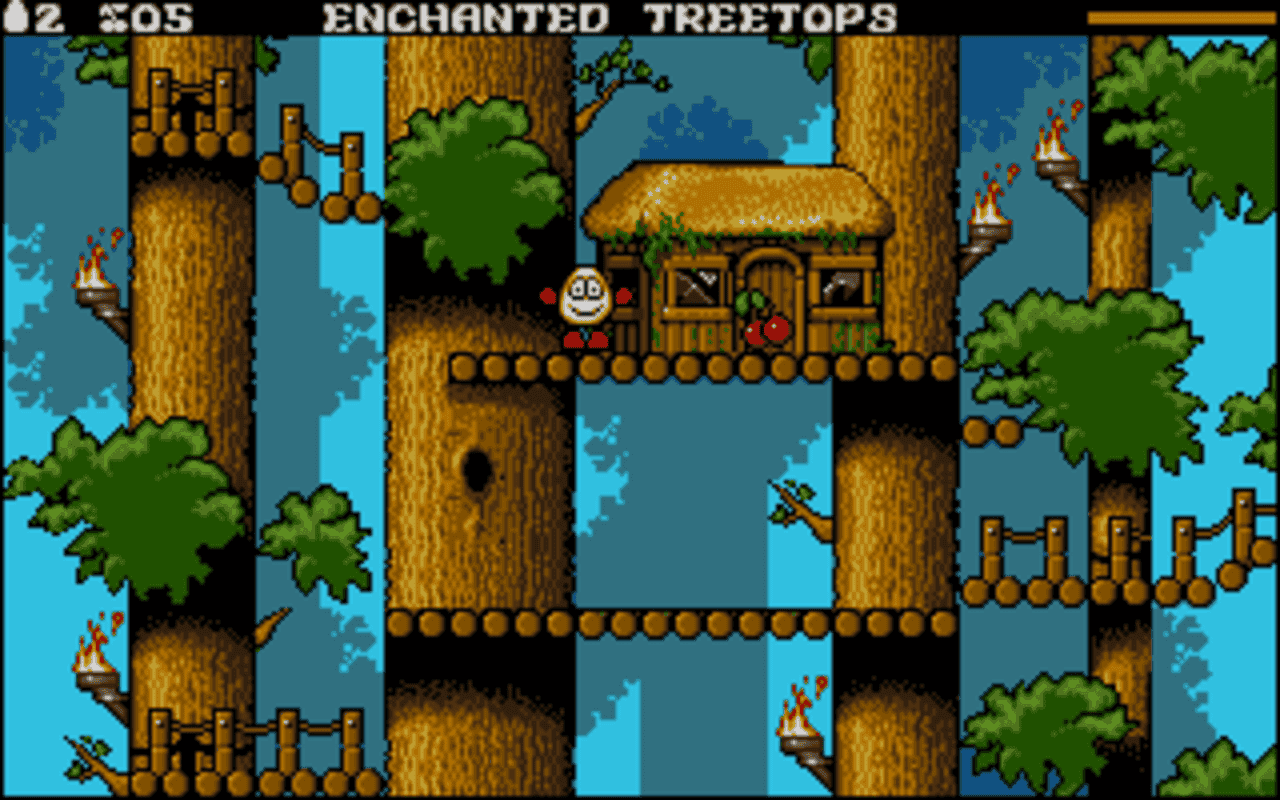 Gameplay screen of Dizzy: Prince of the Yolkfolk (6/8) Gameplay screen of Dizzy: Prince of the Yolkfolk (6/8)