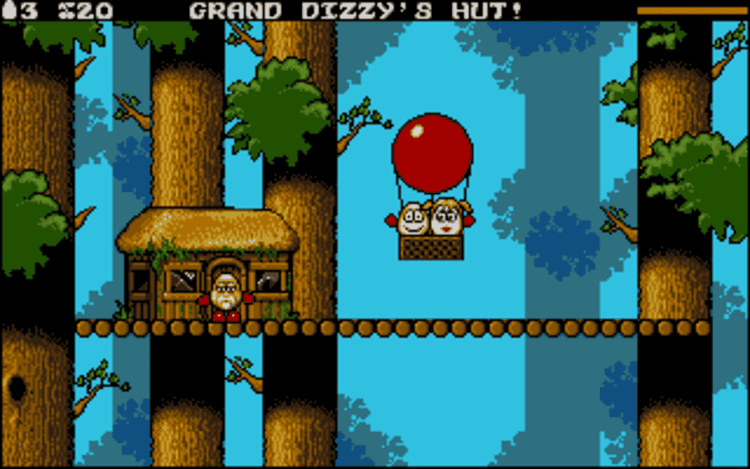 Gameplay screen of Dizzy: Prince of the Yolkfolk (8/8) Gameplay screen of Dizzy: Prince of the Yolkfolk (8/8)