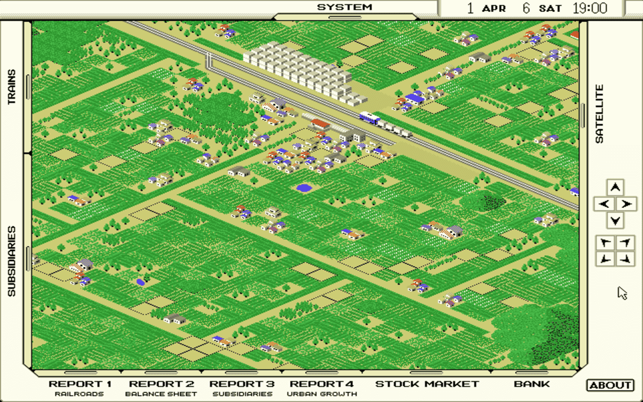 Gameplay screen of A-Train (2/8) Gameplay screen of A-Train (2/8)