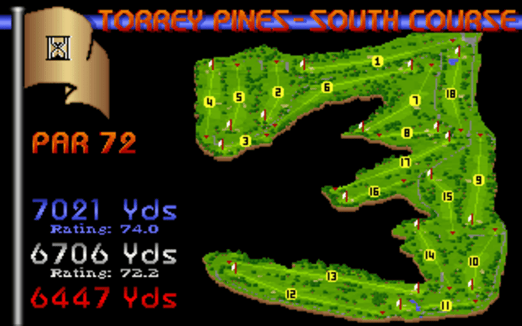 Gameplay screen of Links: The Challenge of Golf (3/8) Gameplay screen of Links: The Challenge of Golf (3/8)