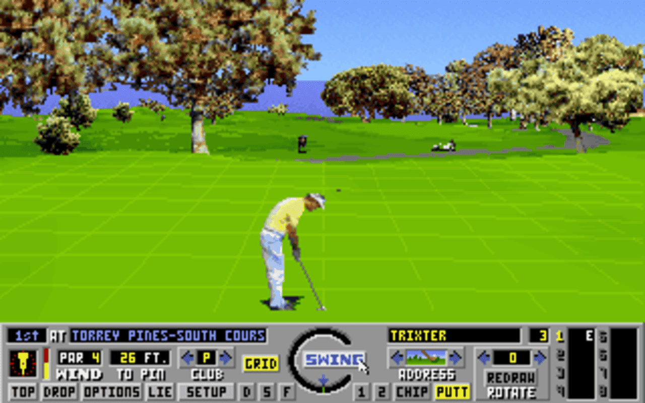 Gameplay screen of Links: The Challenge of Golf (5/8) Gameplay screen of Links: The Challenge of Golf (5/8)