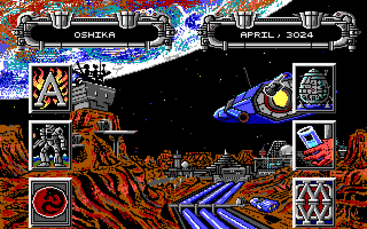 Gameplay screen of MechWarrior (3/8) Gameplay screen of MechWarrior (3/8)