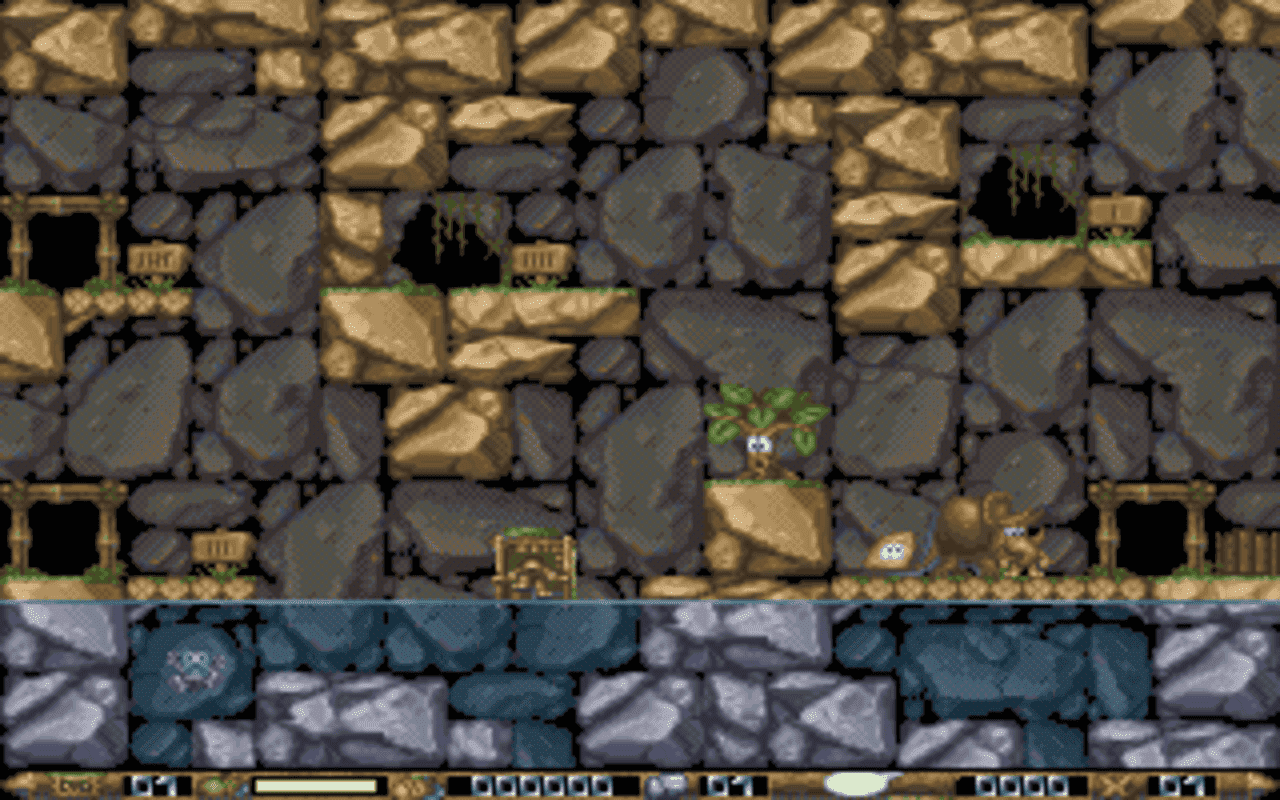 Gameplay screen of Ugh! (2/8) Gameplay screen of Ugh! (2/8)