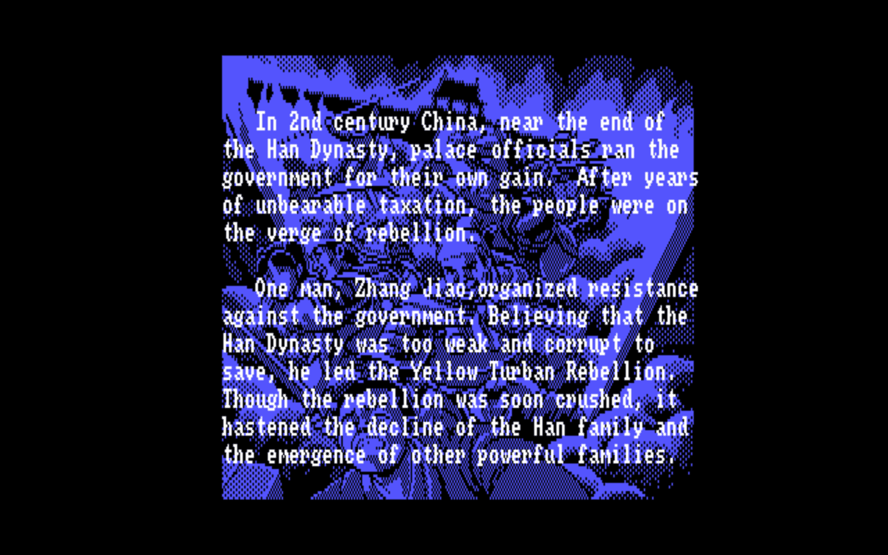 Gameplay screen of Romance of the Three Kingdoms II (3/8) Gameplay screen of Romance of the Three Kingdoms II (3/8)