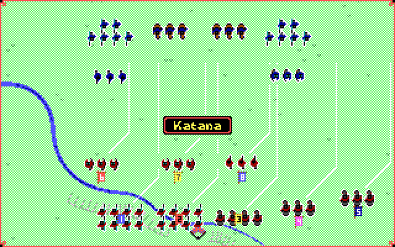 Gameplay screen of Sword of the Samurai (3/8) Gameplay screen of Sword of the Samurai (3/8)