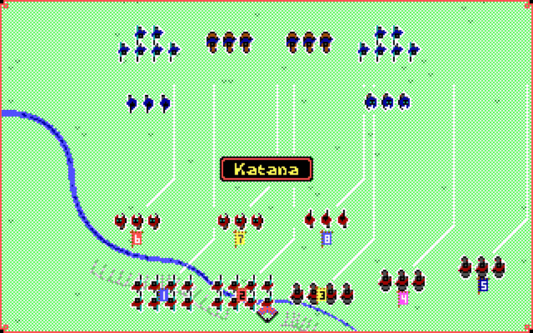 Gameplay screen of Sword of the Samurai (3/8) Gameplay screen of Sword of the Samurai (3/8)