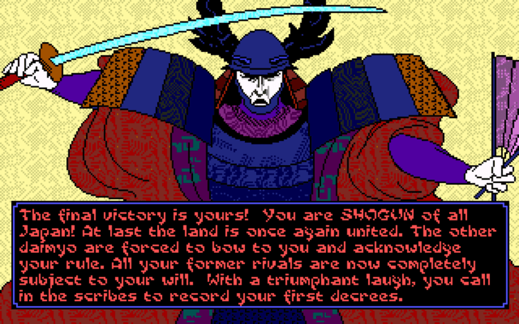 Gameplay screen of Sword of the Samurai (4/8) Gameplay screen of Sword of the Samurai (4/8)