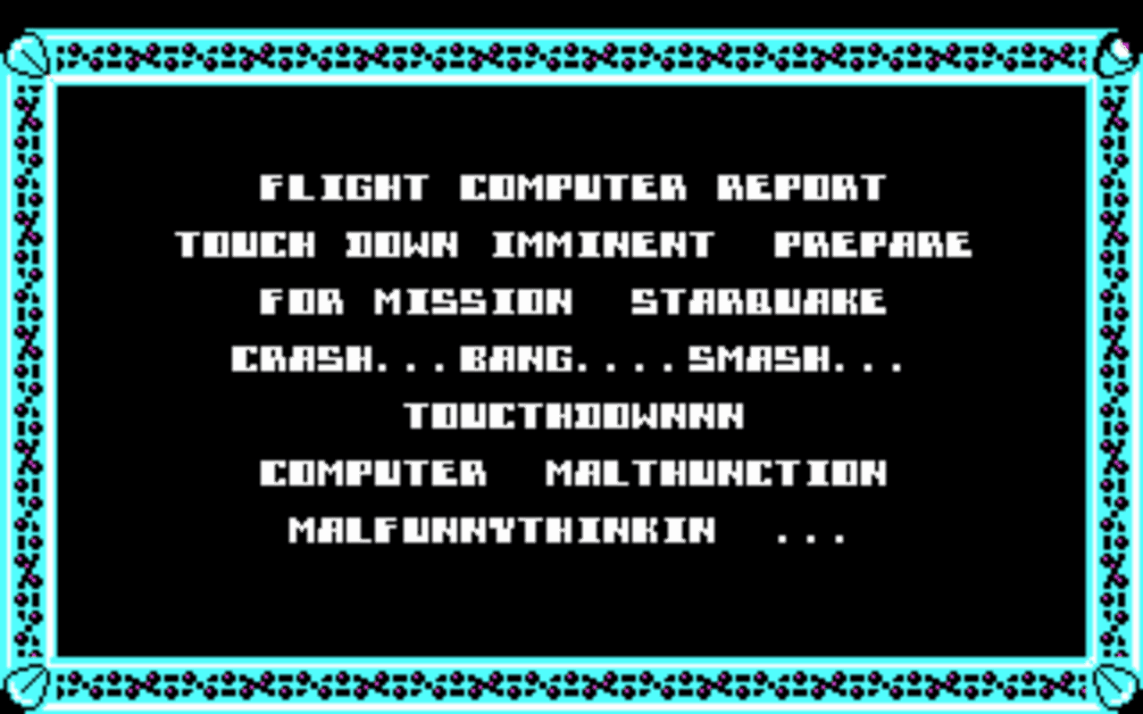 Gameplay screen of Starquake (2/4) Gameplay screen of Starquake (2/4)