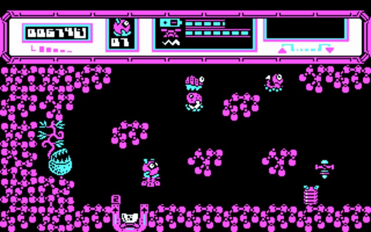 Gameplay screen of Starquake (3/4) Gameplay screen of Starquake (3/4)