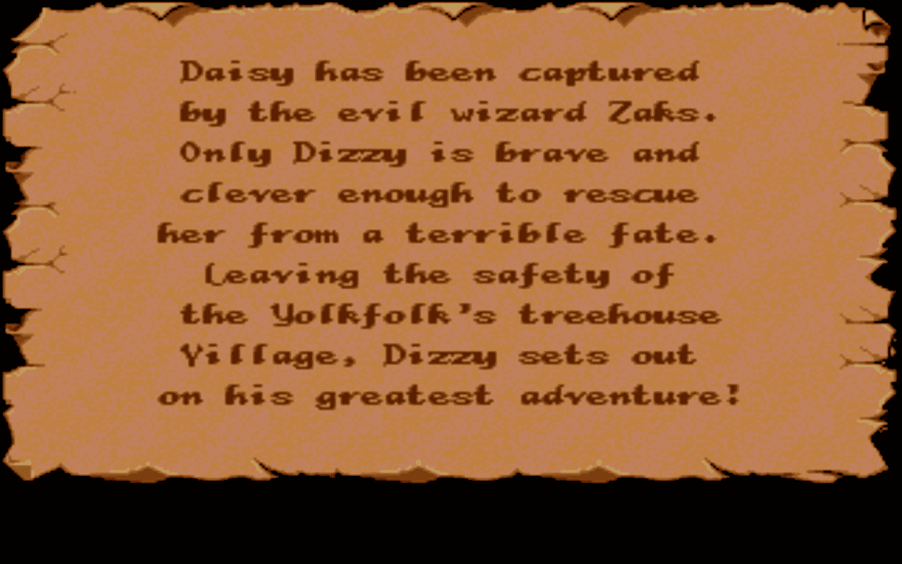 Gameplay screen of The Fantastic Adventures of Dizzy (1/8) Gameplay screen of The Fantastic Adventures of Dizzy (1/8)