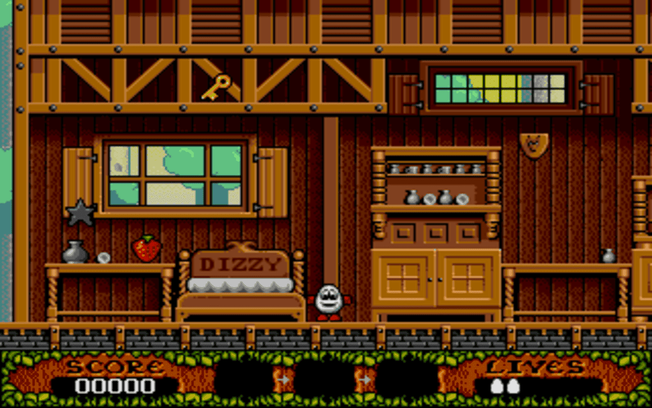 Gameplay screen of The Fantastic Adventures of Dizzy (2/8) Gameplay screen of The Fantastic Adventures of Dizzy (2/8)