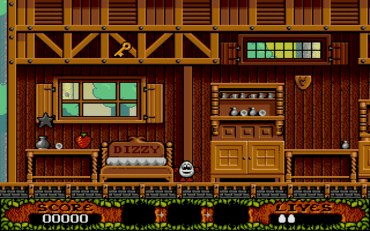 Gameplay screen of The Fantastic Adventures of Dizzy (2/8) Gameplay screen of The Fantastic Adventures of Dizzy (2/8)