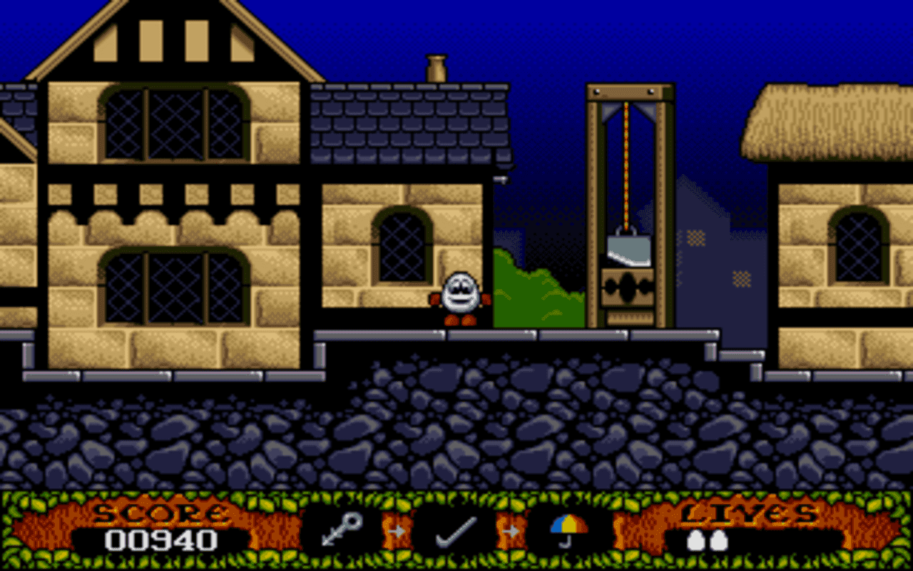 Gameplay screen of The Fantastic Adventures of Dizzy (3/8) Gameplay screen of The Fantastic Adventures of Dizzy (3/8)